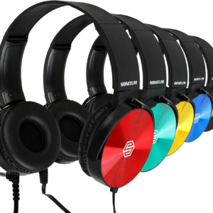 5-Pack Kids Wired Headphones – Colorful, 3.5mm, Adjustable & Foldable